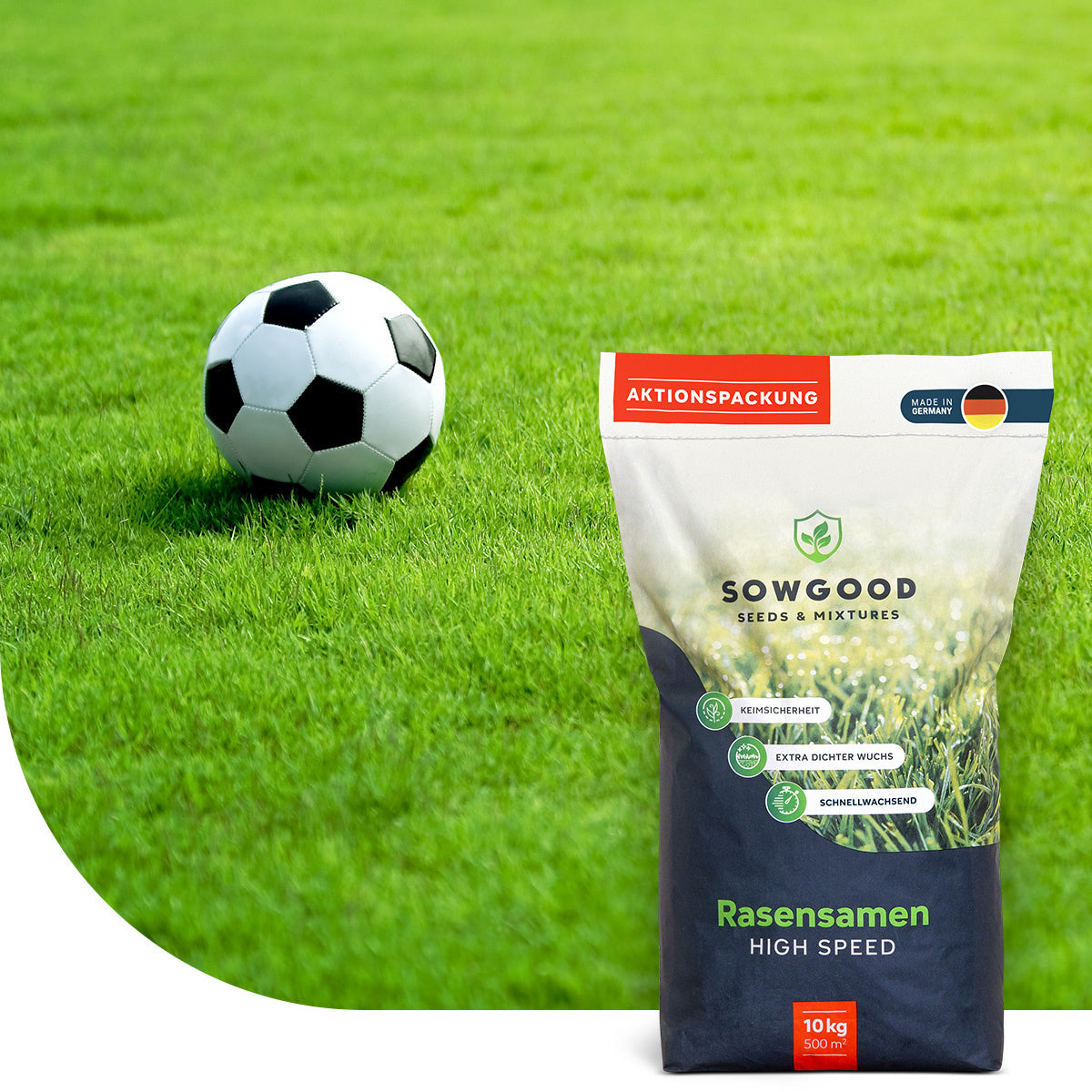 Rasensamen 10kg für Sport-und Spielrasen (500 m²) – Mulder Retail B.V