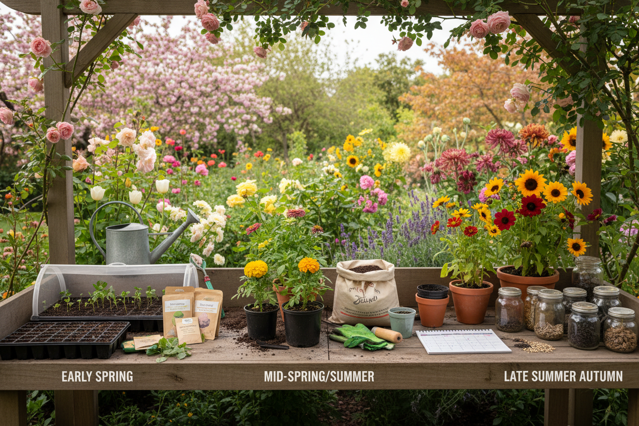 Zaaikalender bloemzaden