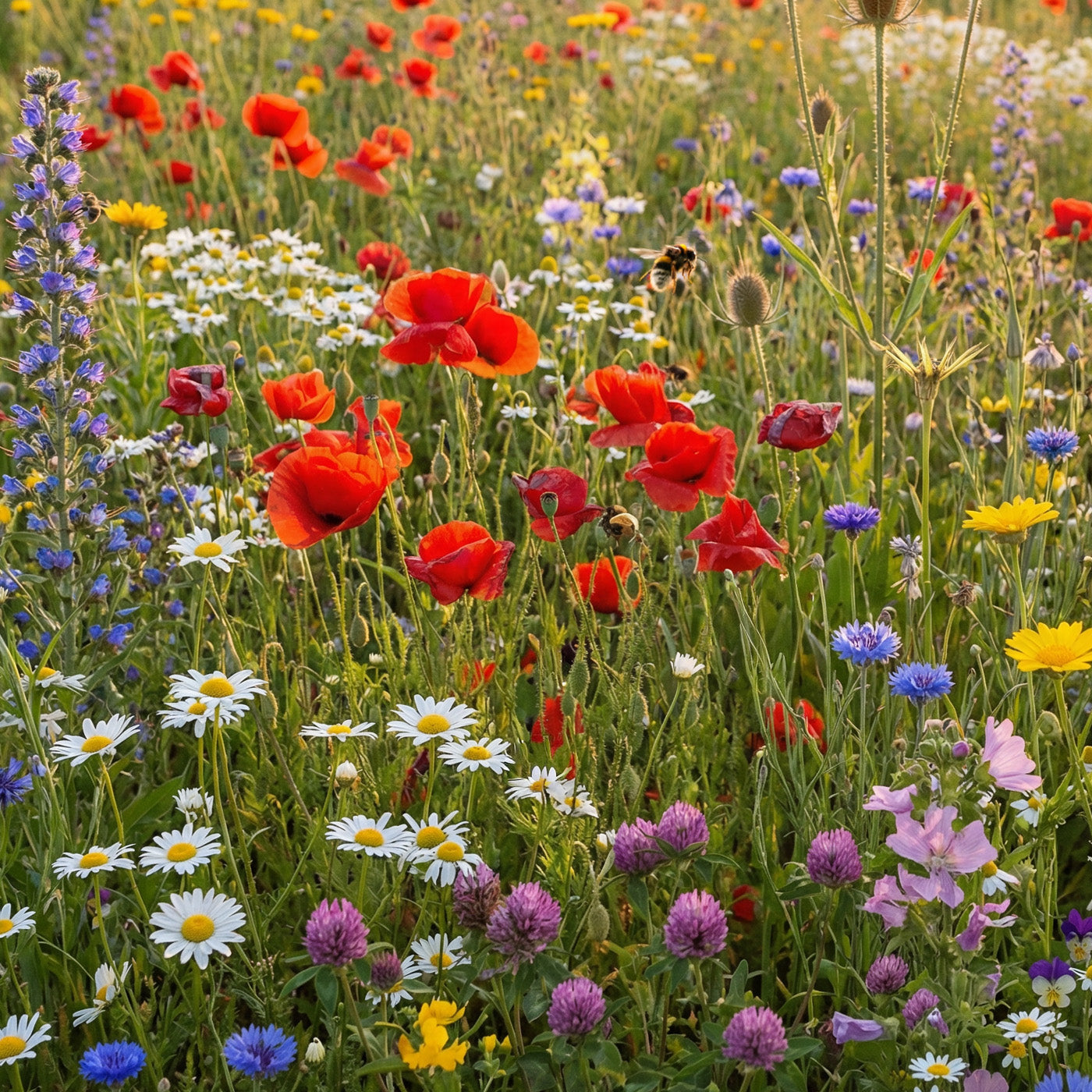 Happy Bee - Einheimische Bienen- & Hummelblumenmischung