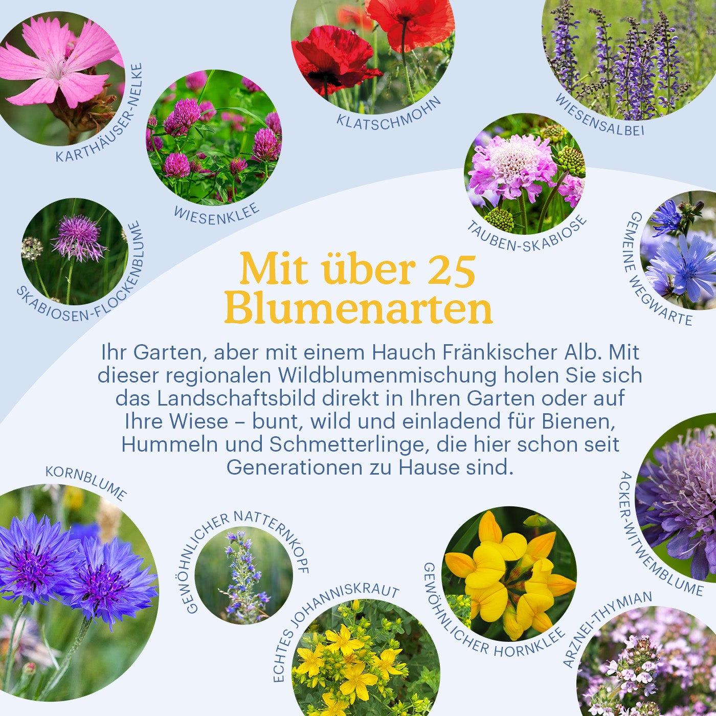 Joyfields Regionale Wildblumenmischung Deutschland - UG14 Frankische Alb [de]
