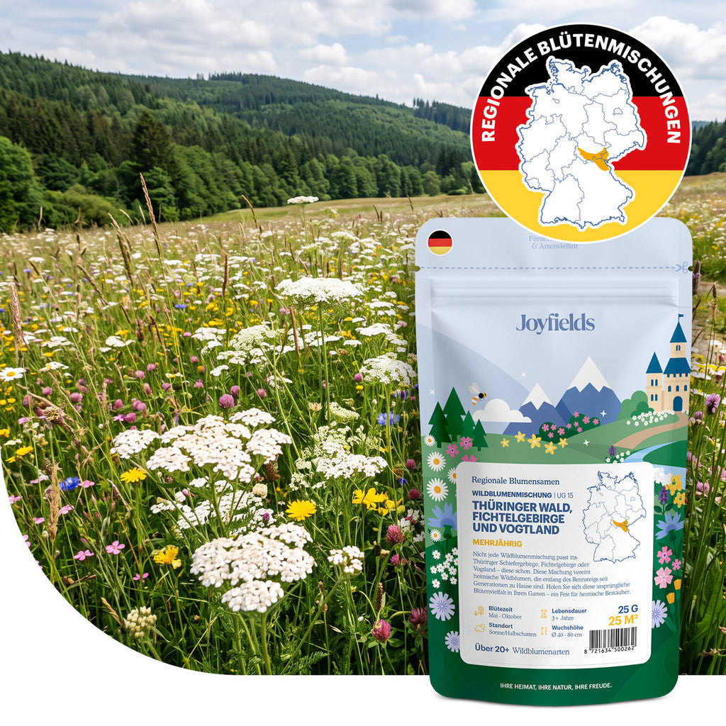 Joyfields Regionale Wildblumenmischung Deutschland - UG15 Thüringer Wald, Fichtelgebirge & Vogtland [de]