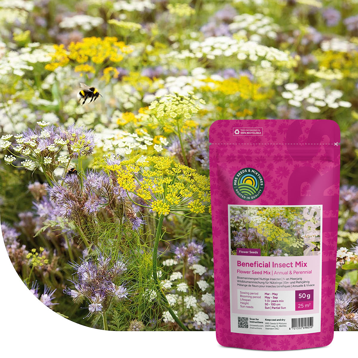 Wildblumenmischung für Nützlinge