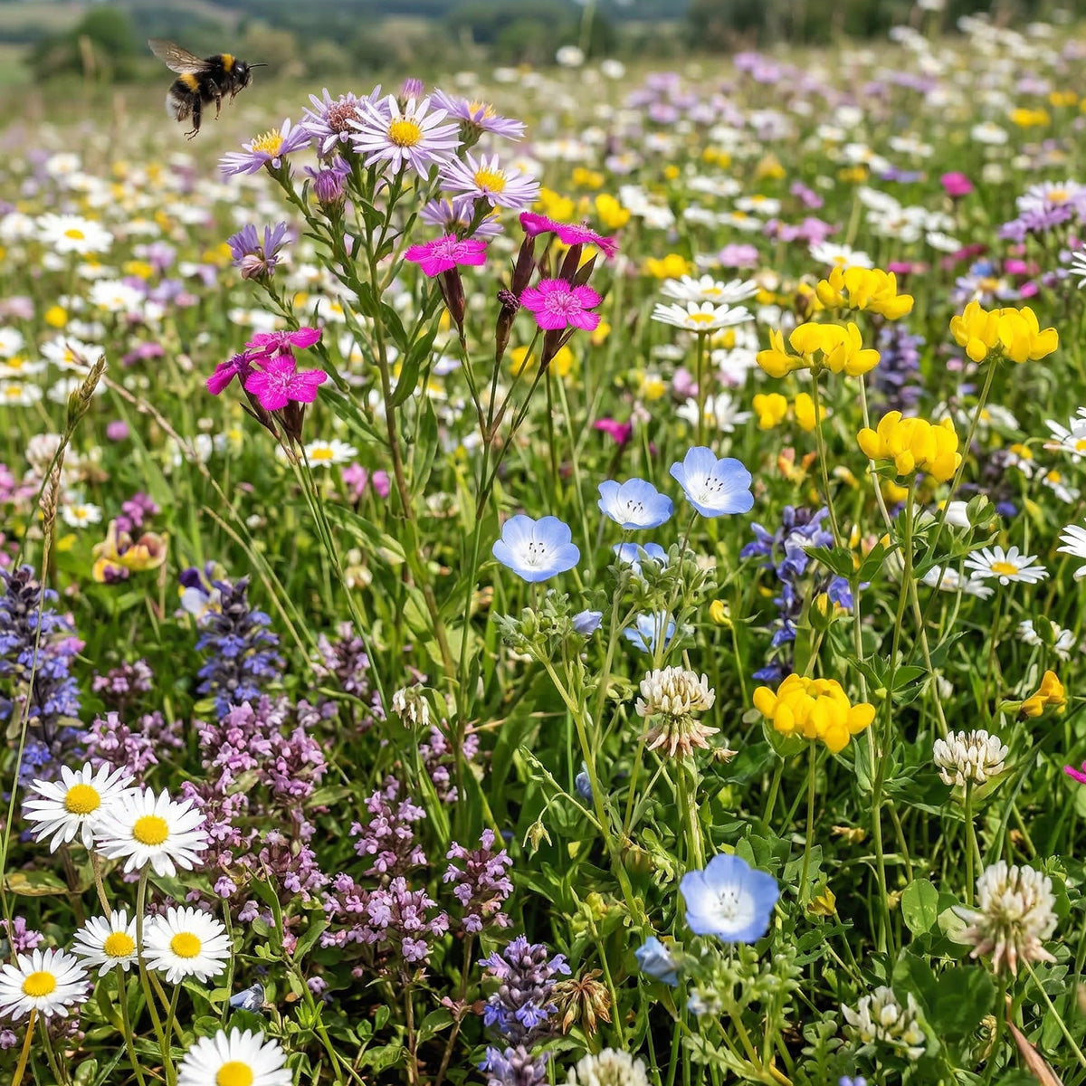 Wildblumenmischung niedrig ein- und mehrjährig