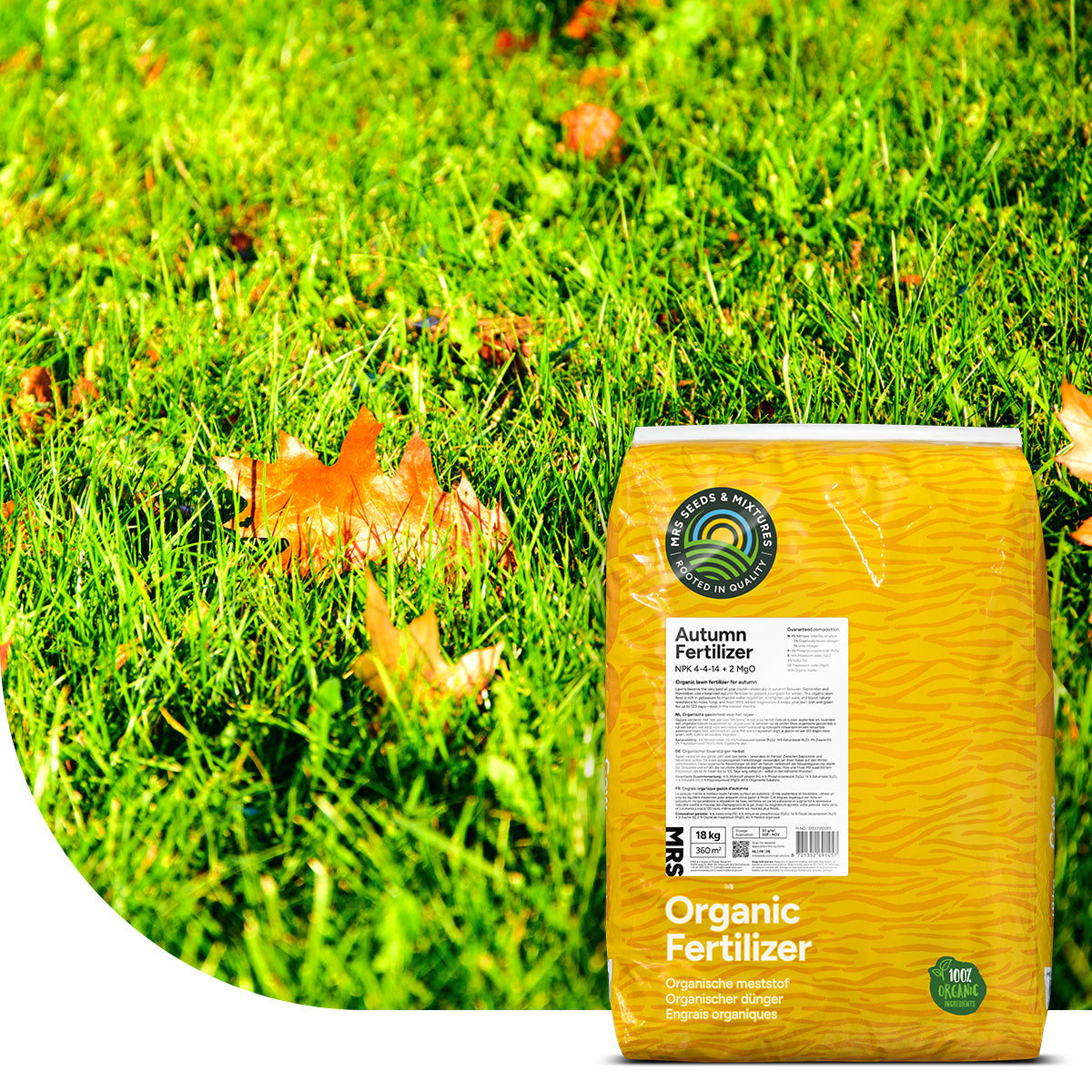 Autumn - Organischer Rasendünger Herbst | 18KG-360m²