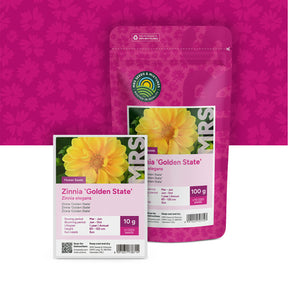 Zinnie –  Zinnia elegans 'Golden State'