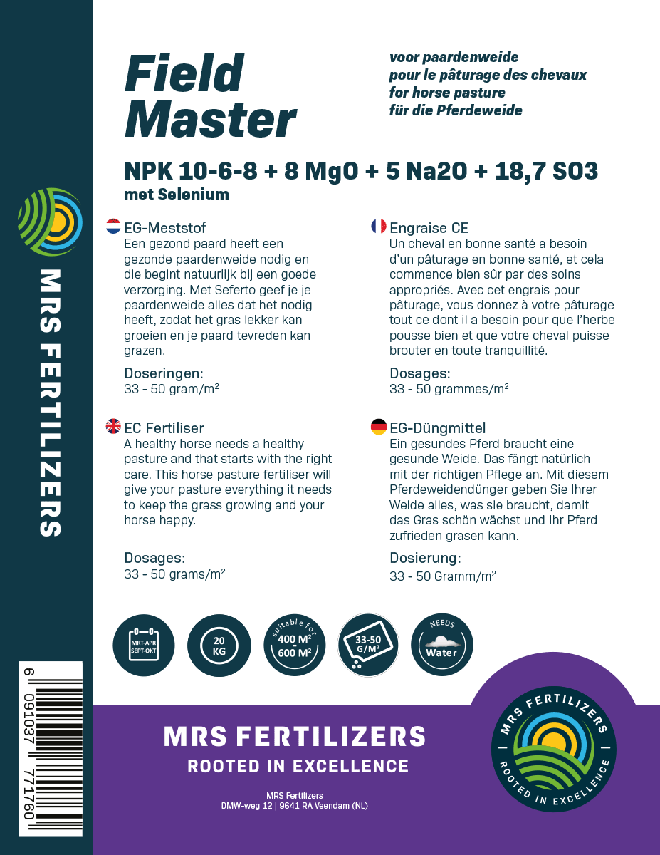 MRS Seeds & Mixtures Field Master - Pferdeweidedünger 20KG [de]