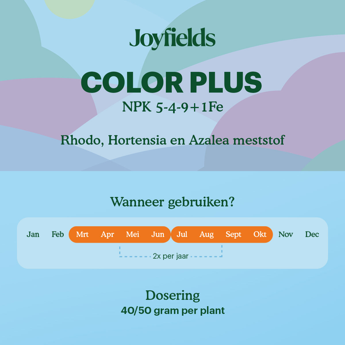 Joyfields Color Plus – Rhodo, Hortensia en Azalea meststof - 3 kg [nl]