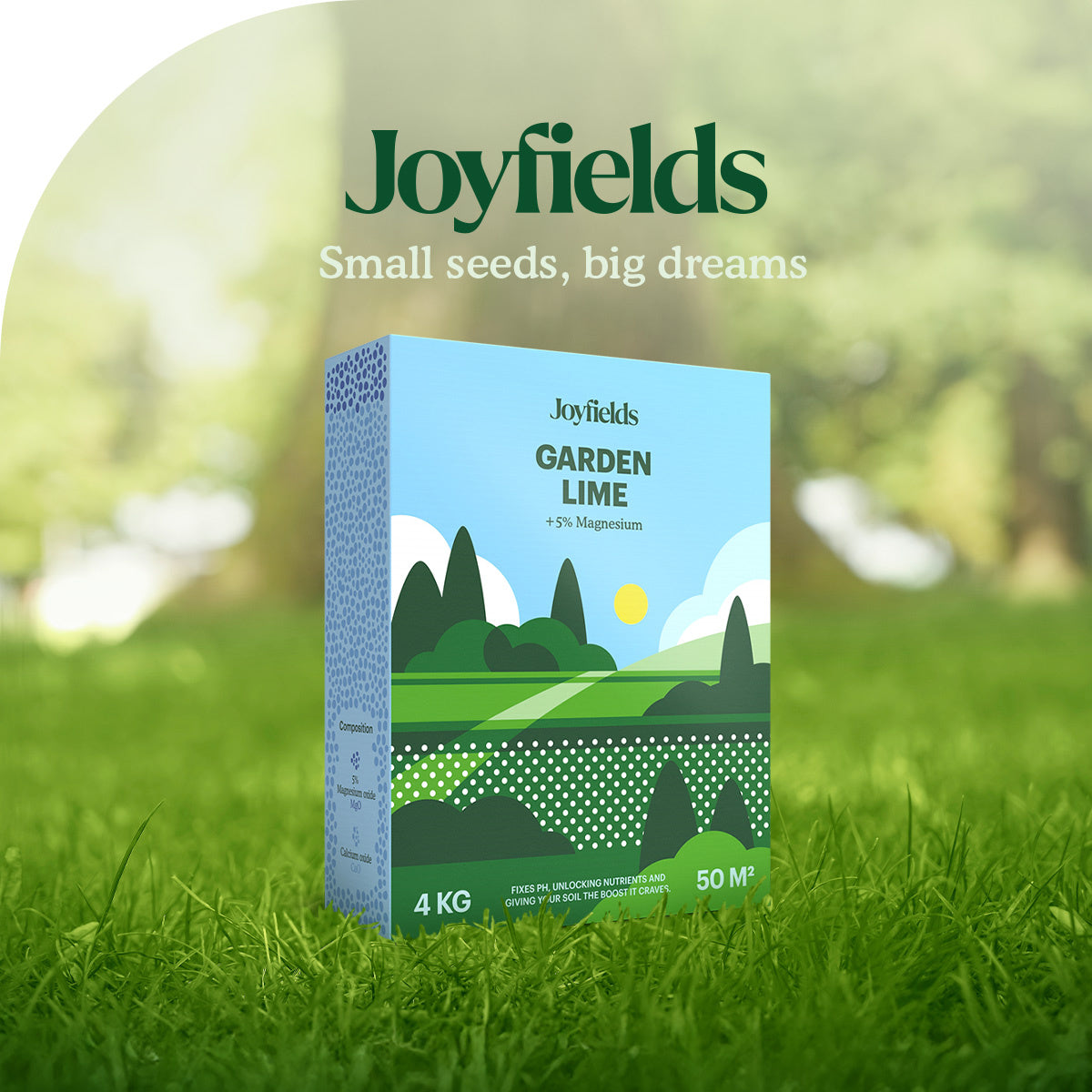 Joyfields Garden Lime - Gazonkalk - 4 kg