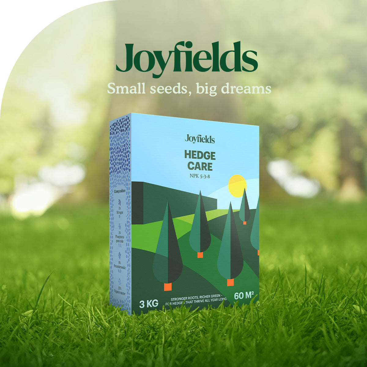 Joyfields Hedge Care – Hagen, Taxus & Coniferen Meststof - 3 kg