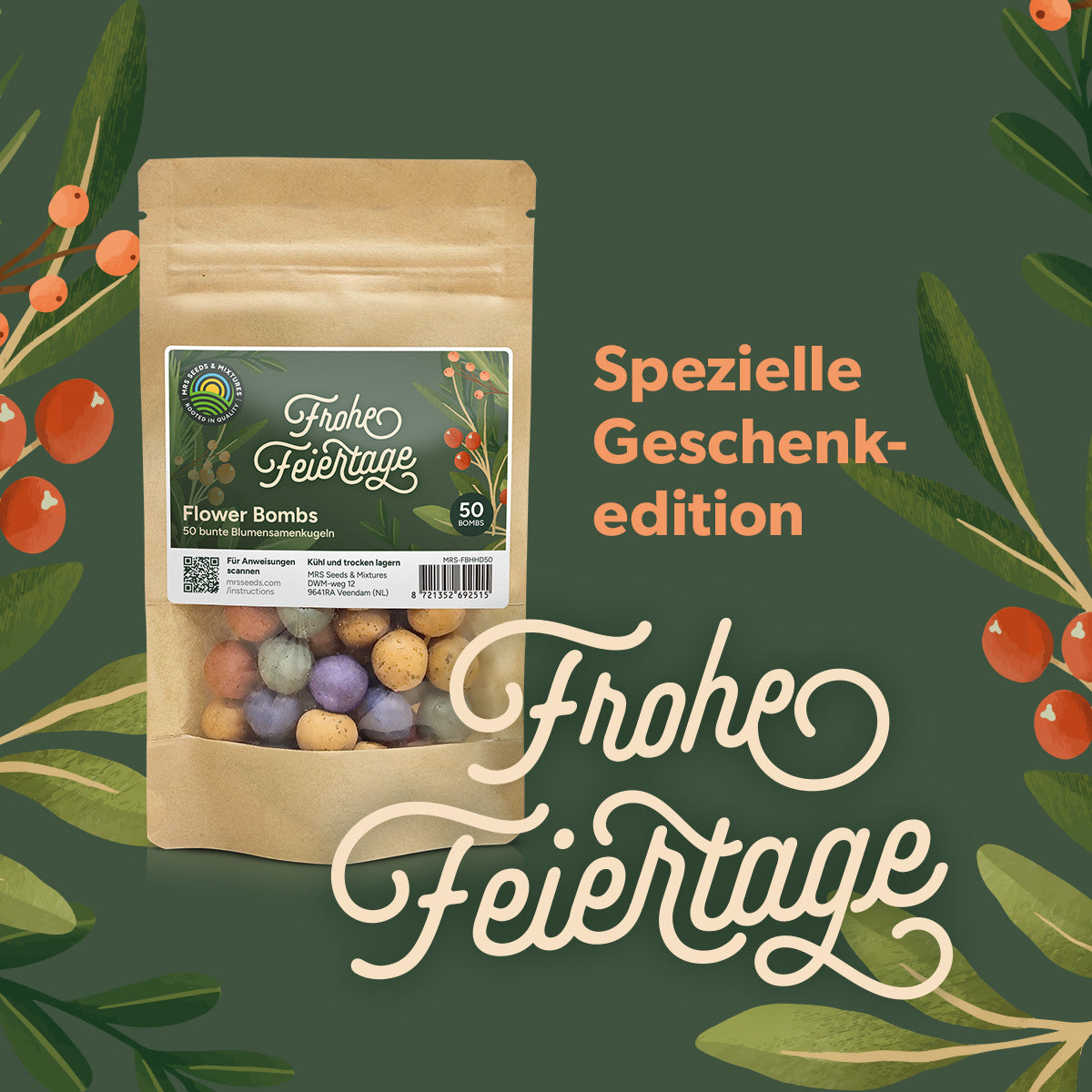 MRS Seeds & Mixtures Flower Bombs - Samenbomben mix - Frohe Feiertage! [de]