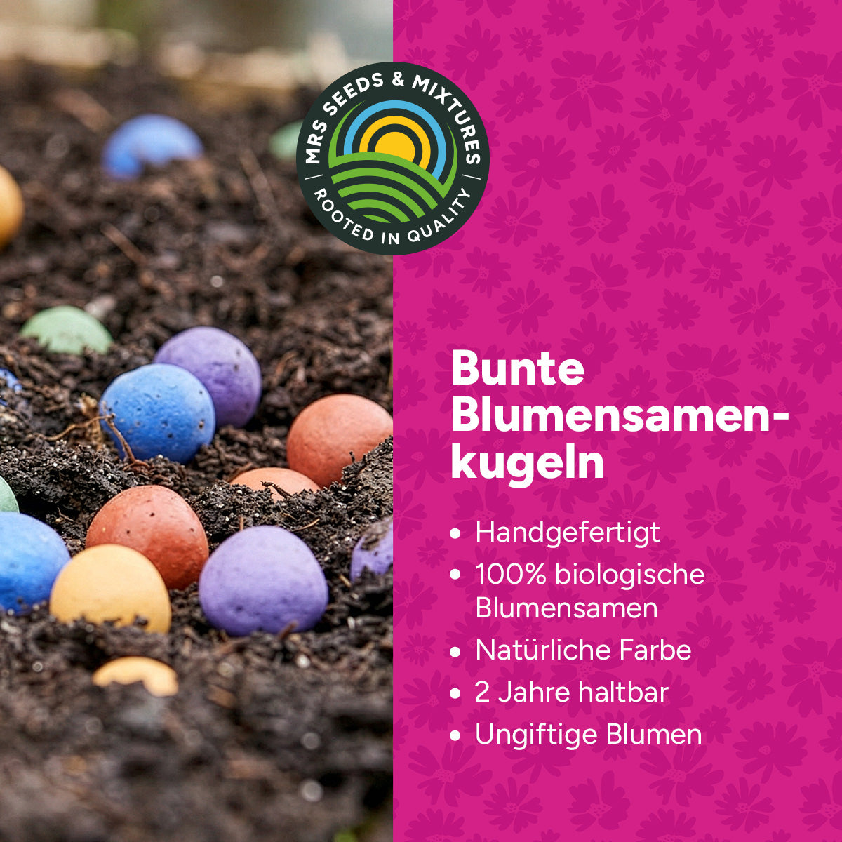 MRS Seeds & Mixtures Flower Bombs - Samenbomben mix - Vielen Dank! [de]