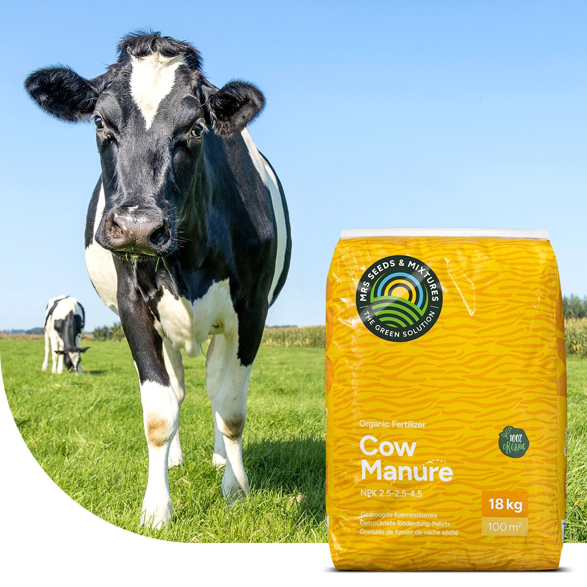 MRS Seeds & Mixtures Gedroogde Koemestkorrels – 18 kg