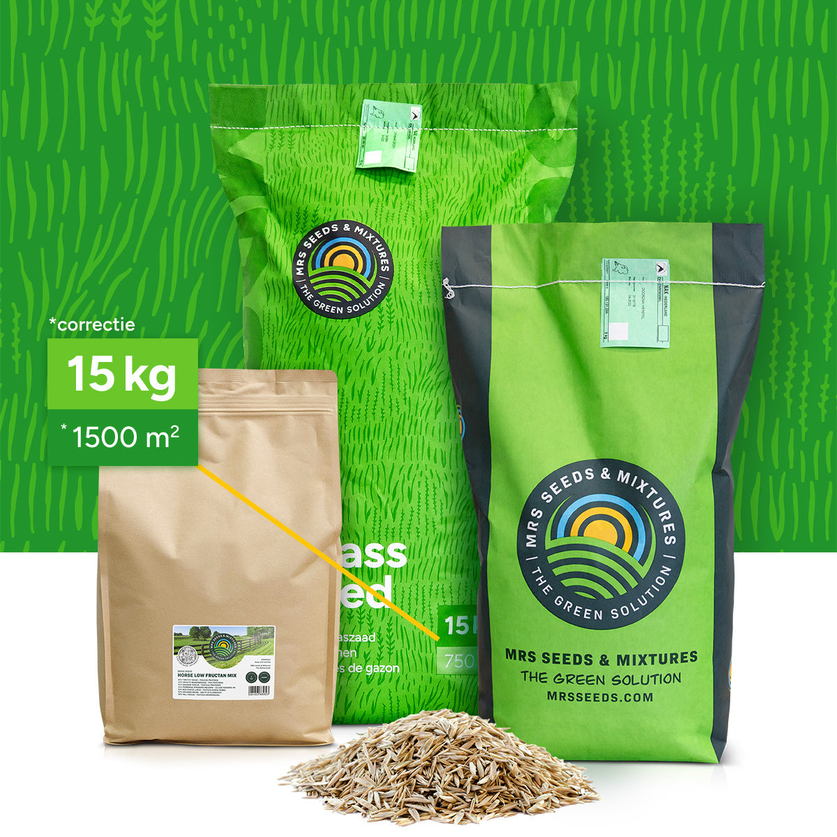 MRS Seeds & Mixtures Horse Low Fructan mix | Paardenweide Laag  Fructaan [nl]