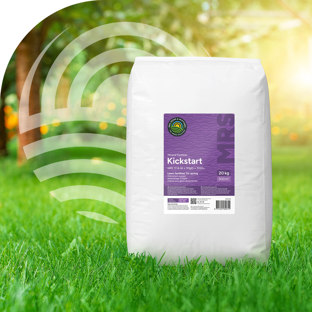 MRS Seeds & Mixtures Kickstart - Gazonmest voorjaar | 20KG-500m2